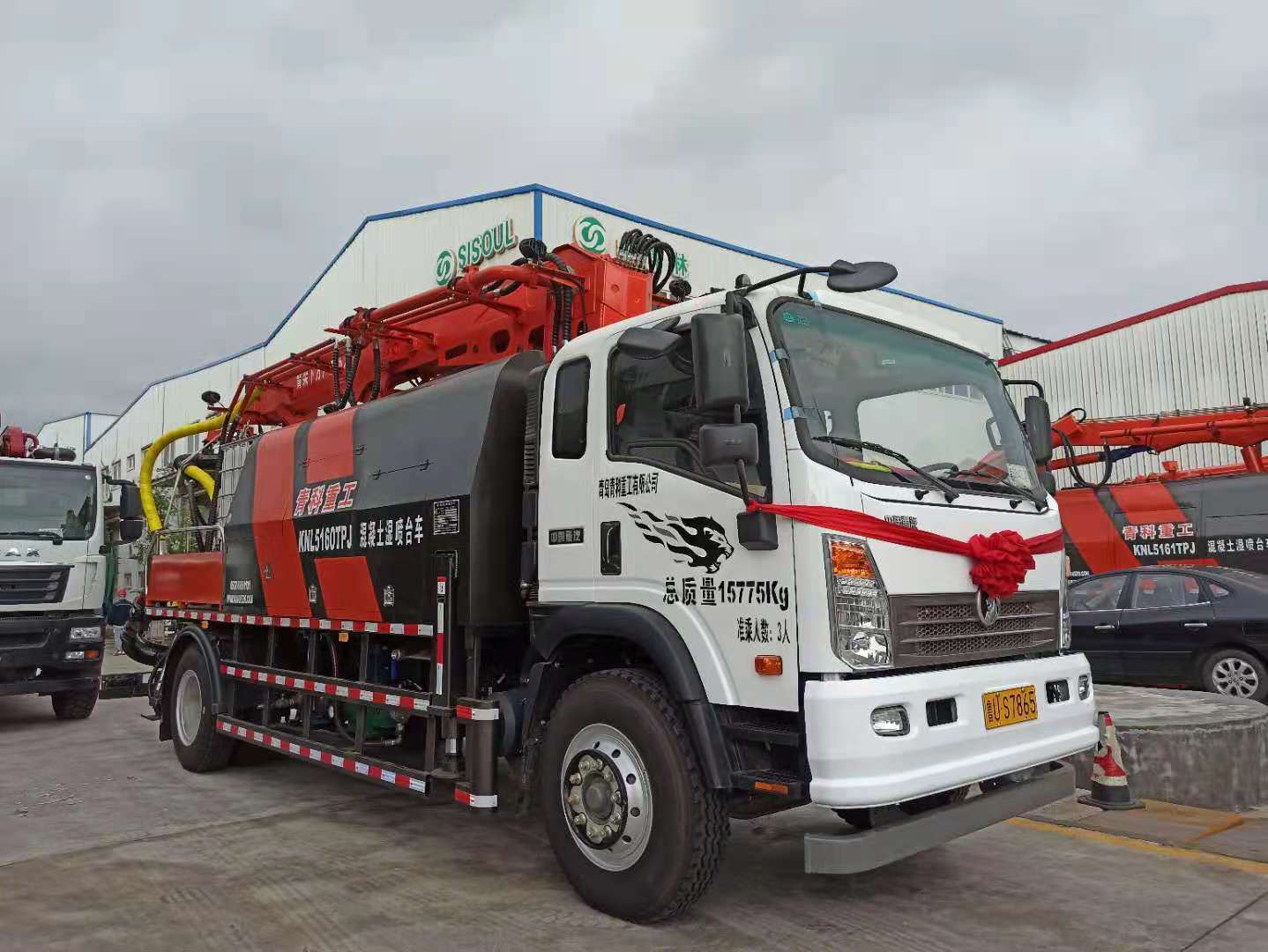 濕噴臺車 青科重工 混凝土泵